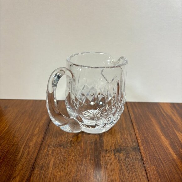 Waterford Crystal Mini Creamer Jug 3" Lismore Pour Spout and Handle Marked - Picture 2 of 9